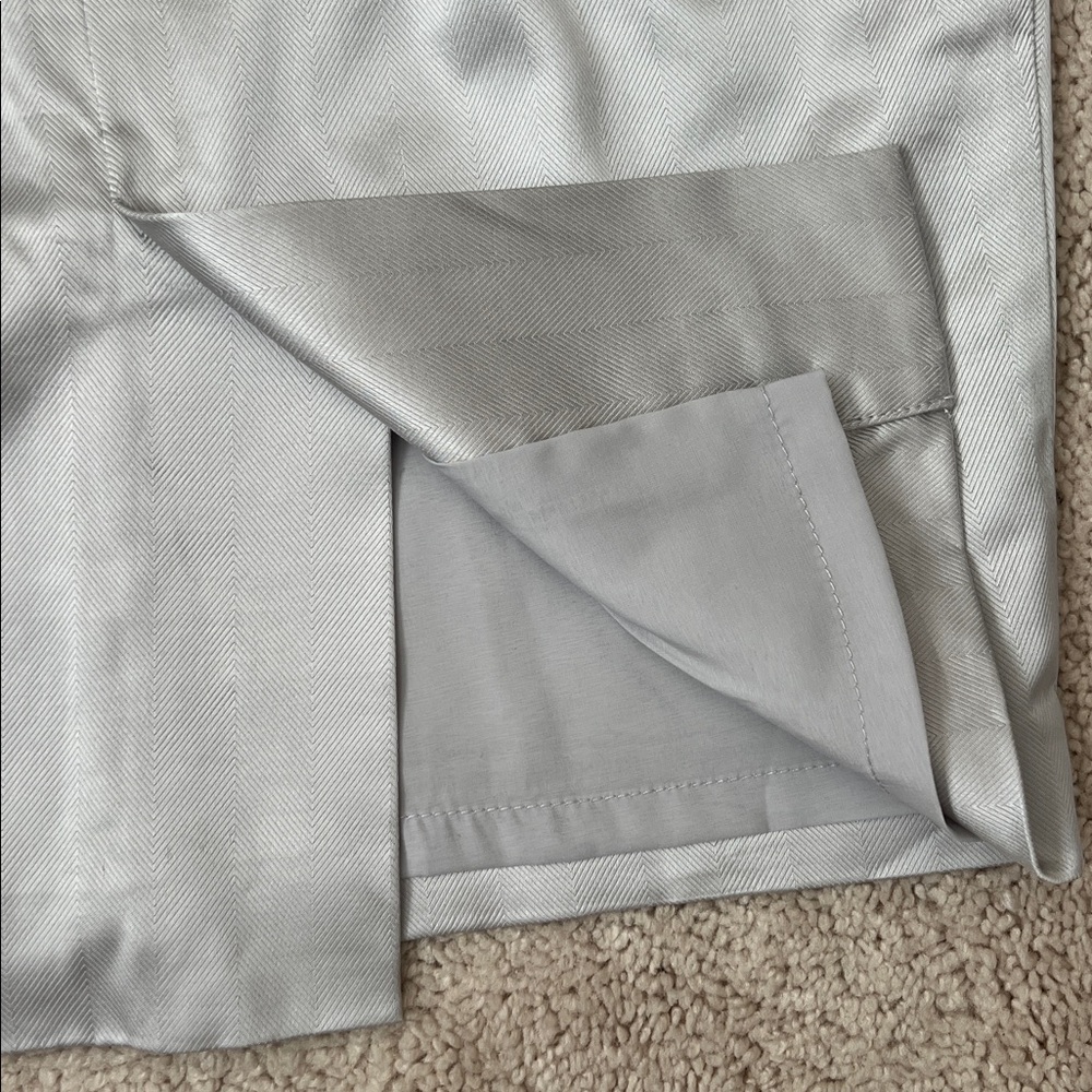 Bebe Silver Satin Double-Breasted Pencil SET - Picture 9 of 12